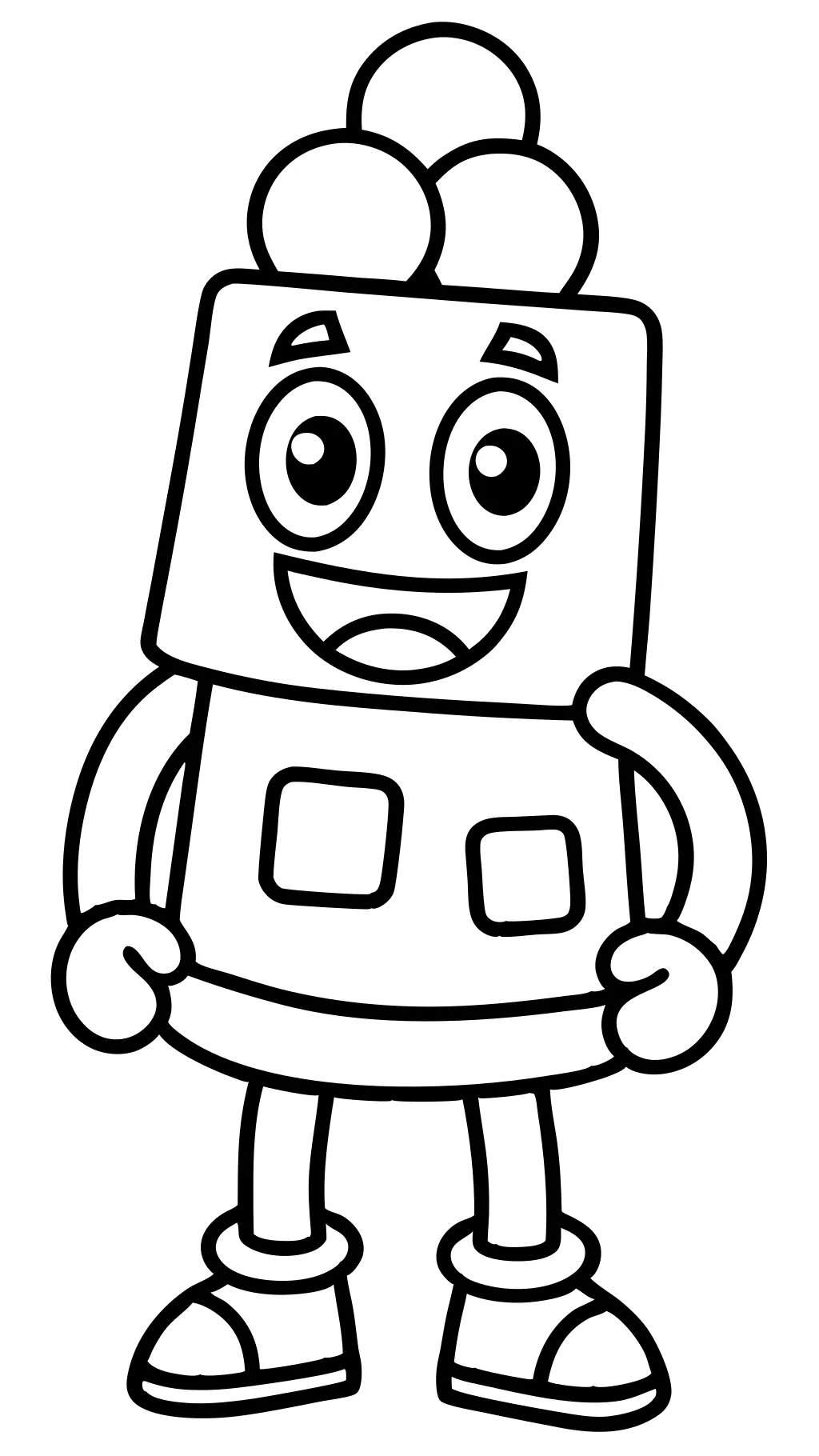 numberblocks coloring page